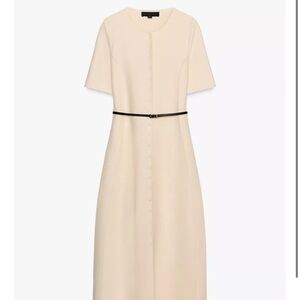Zara Cream Midi Dress